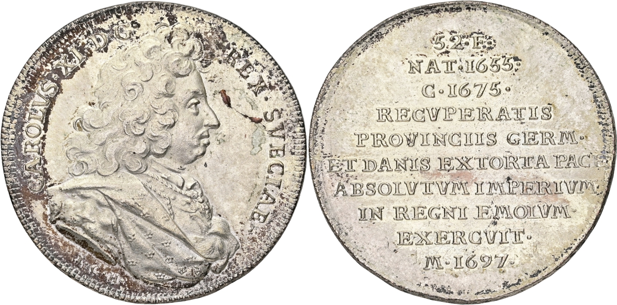 KARL XI (1660-1697). Hedlingers regentlängd