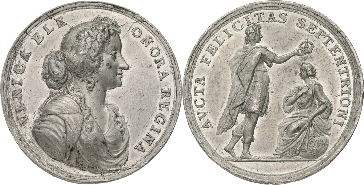 KARL XI (1660-1697). Ulrika Eleonoras kröning