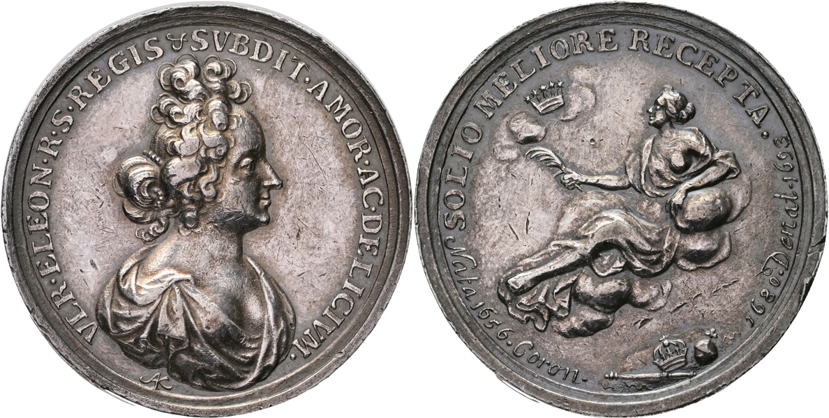 KARL XI (1660-1697). Ulrika Eleonoras död och begravning