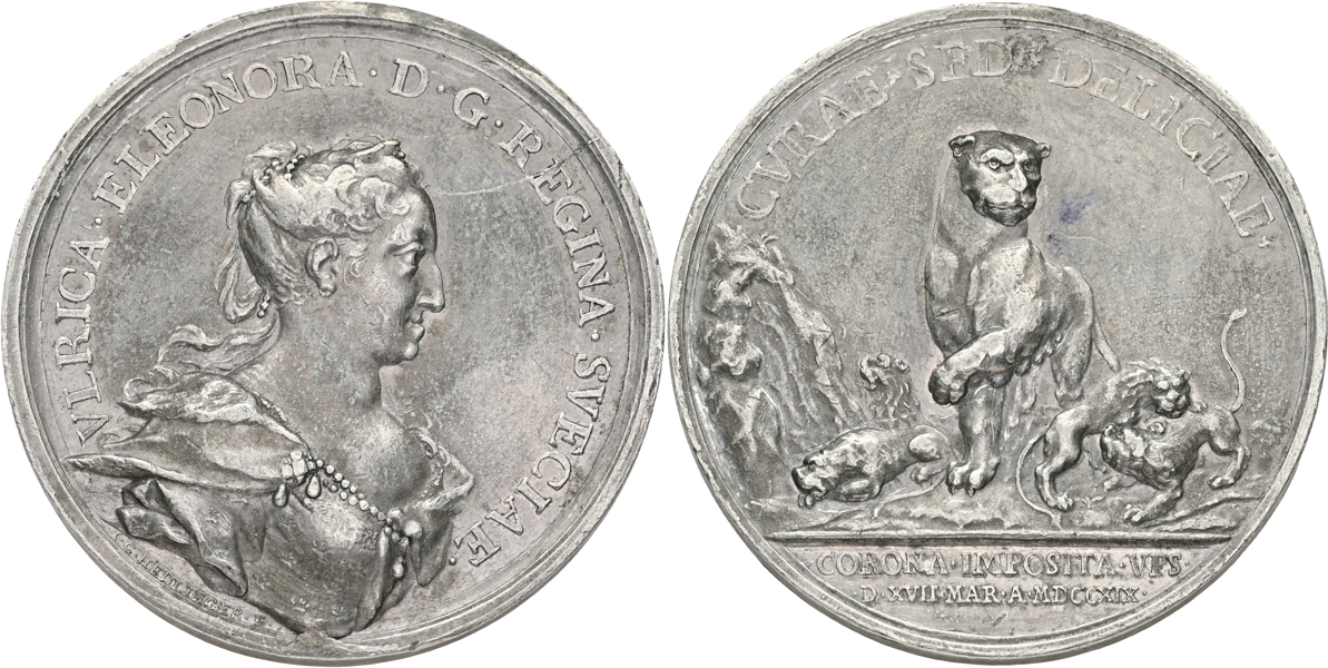 ULRIKA ELEONORA (1718-1720). Drottningens kröning