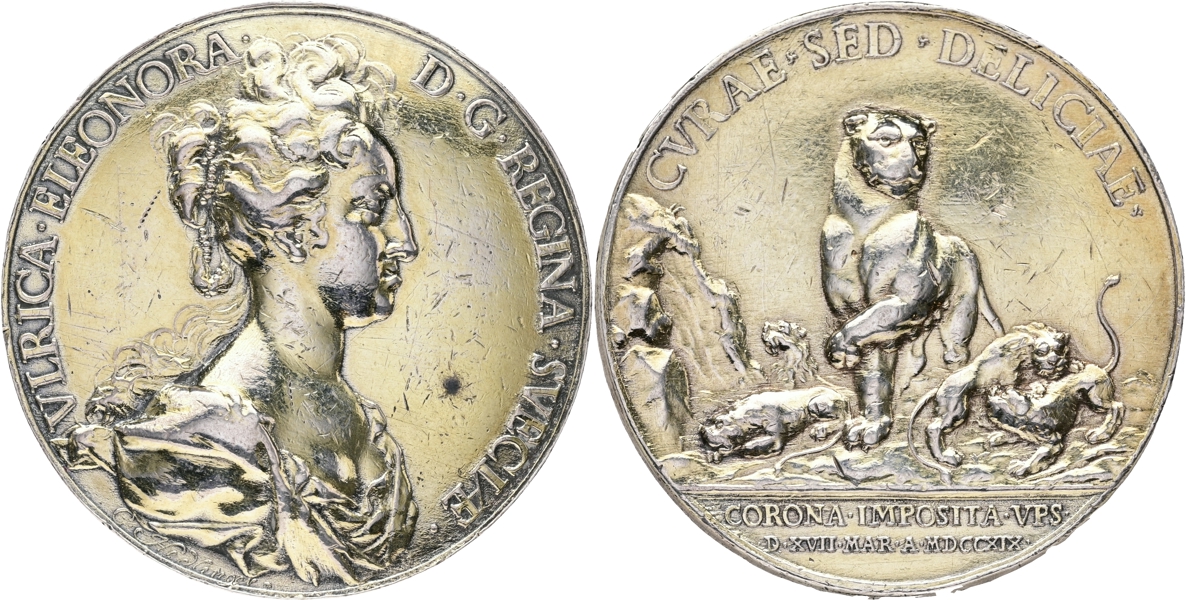 ULRIKA ELEONORA (1718-1720). Drottningens kröning