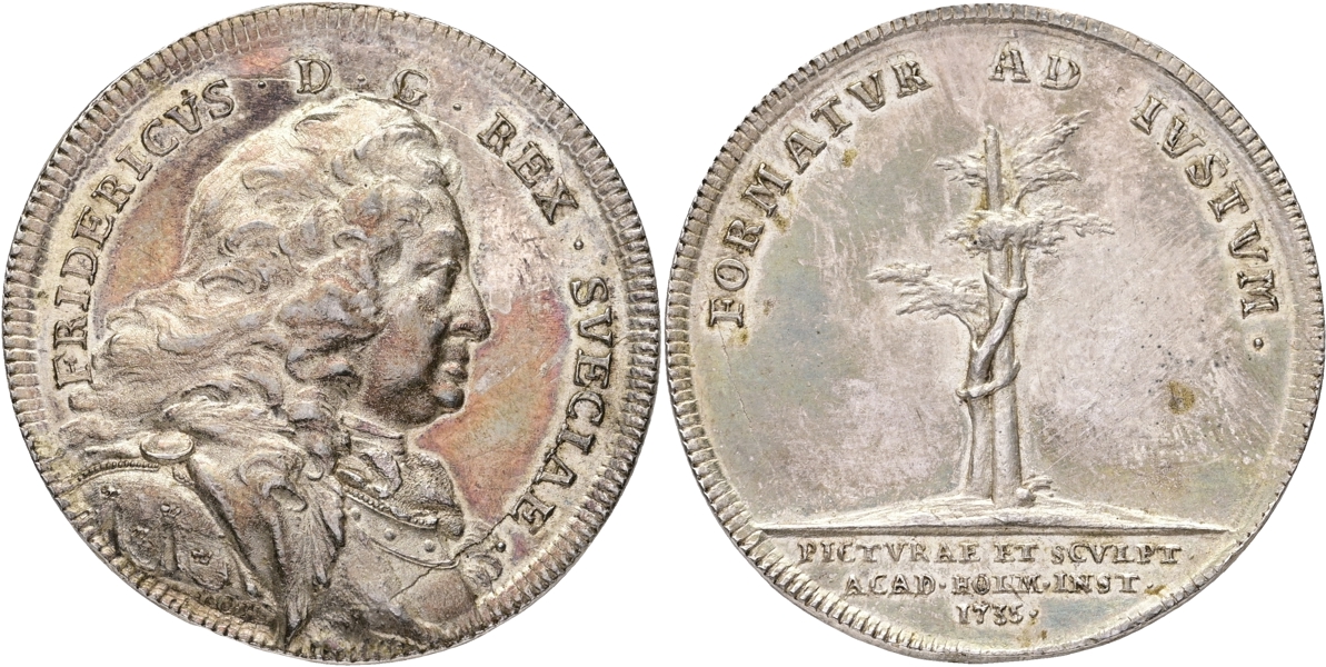 FREDRIK (1720-1751). Målare- och bildhuggareakademien stiftad