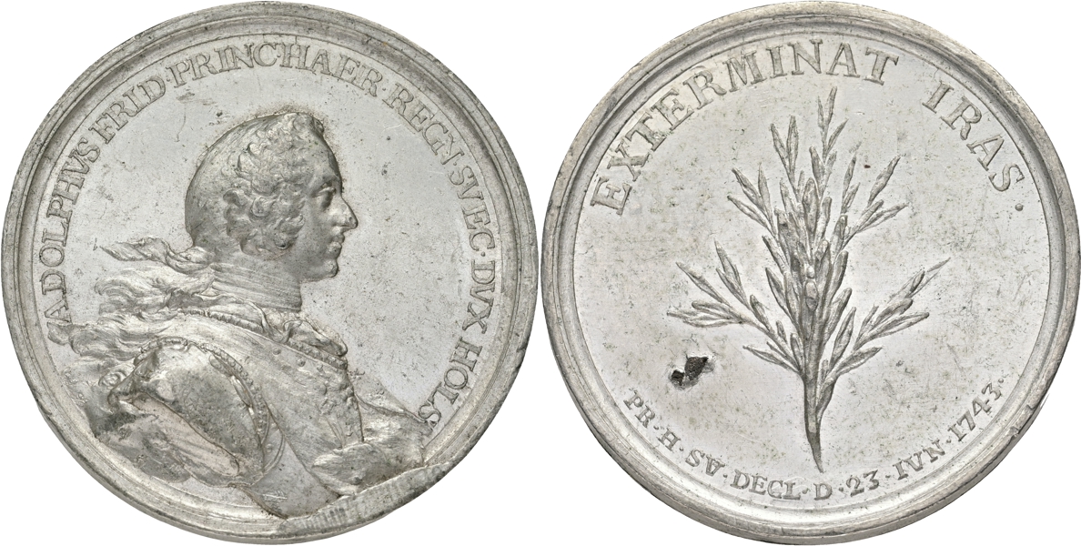 ADOLF FREDRIK (1751-1771). Adolf Fredrik vald till svensk tronföljare