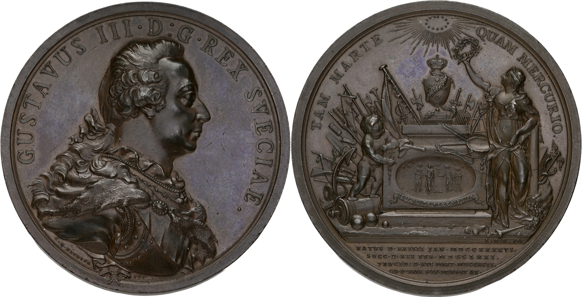 GUSTAV III (1771-1792). Kungens död och begravning