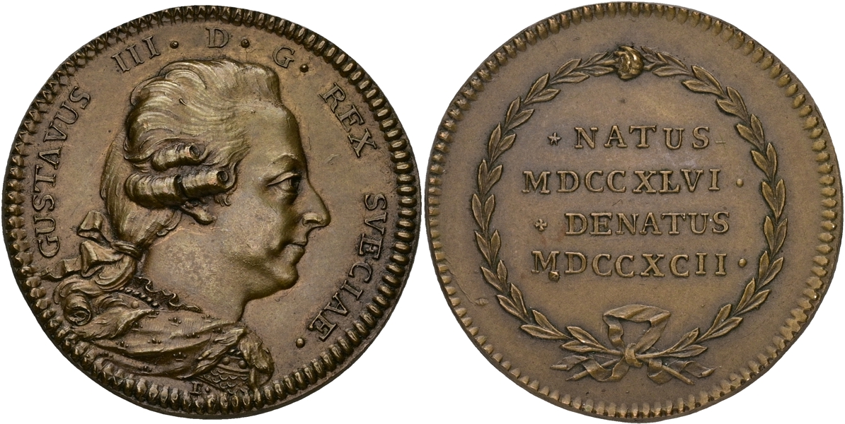GUSTAV III (1771-1792). Kungens minne