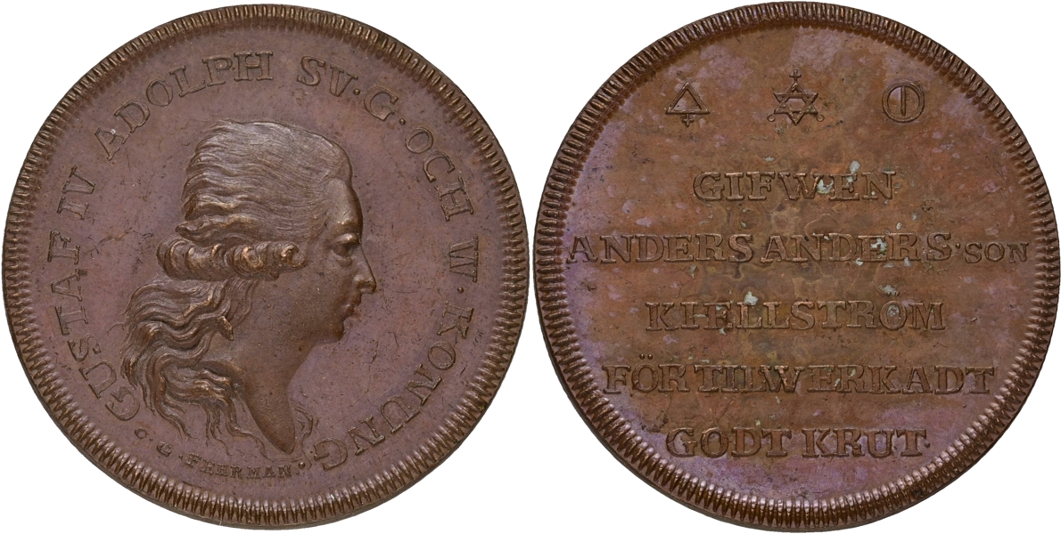 GUSTAV IV ADOLF (1792-1809). För tillverkat gott krut