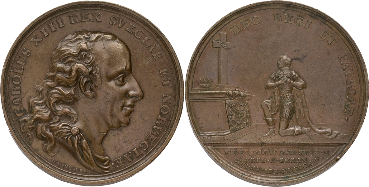 KARL XIII (1809-1818). Prins Oskars första nattvardsgång