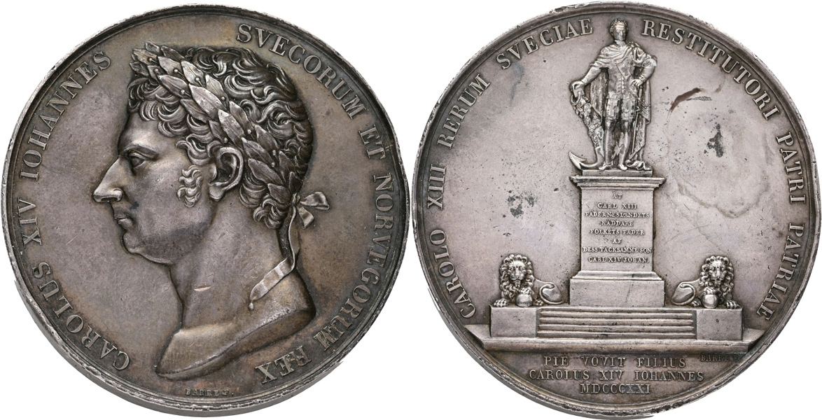 KARL XIV JOHAN (1818-1844). Avtäckandet av Karl XIII:s bildstod