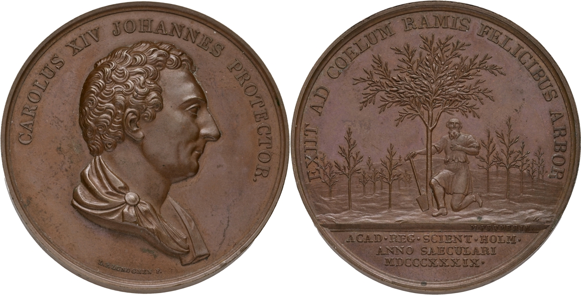 KARL XIV JOHAN (1818-1844). Vetenskapsakademien 100 år