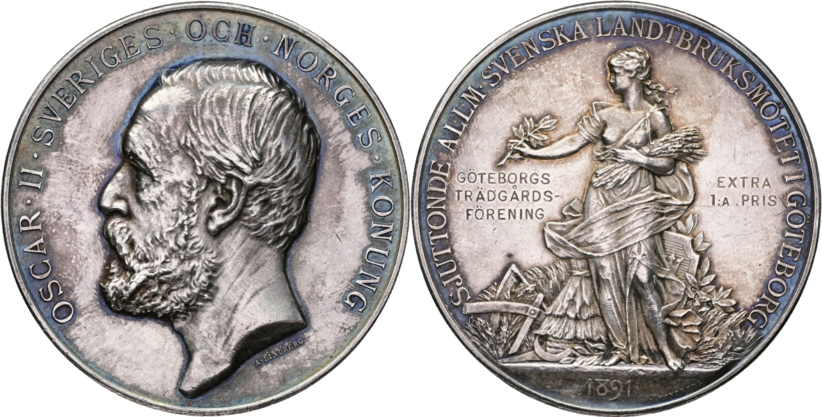 OSKAR II (1872-1907). Landtbruksmötet i Göteborg