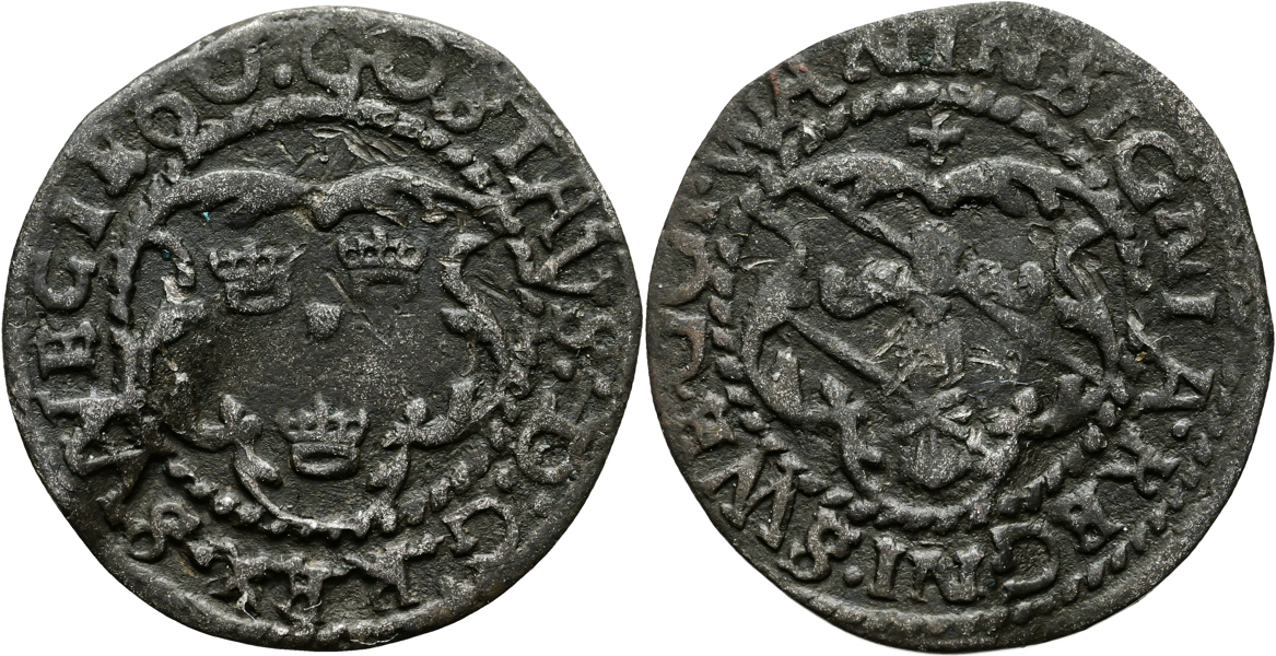 GUSTAV I (1521-1560). 4 penningar 1560
