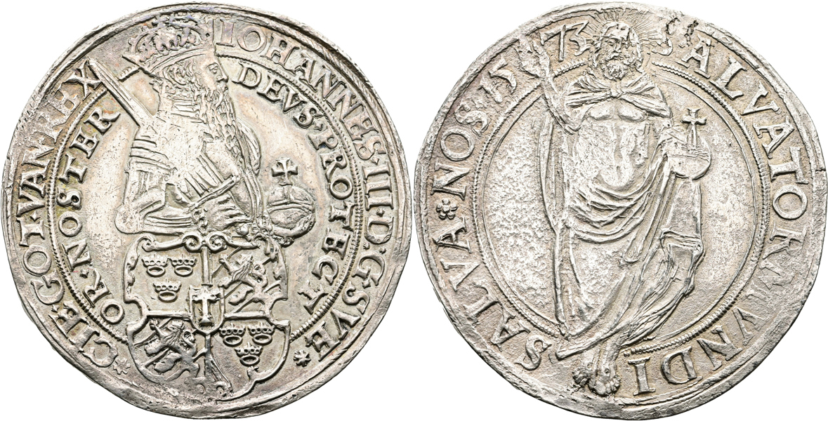 JOHAN III (1568-1592). Daler 1573