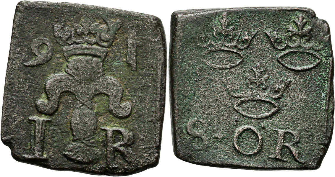 JOHAN III (1568-1592). 8 öre 1591