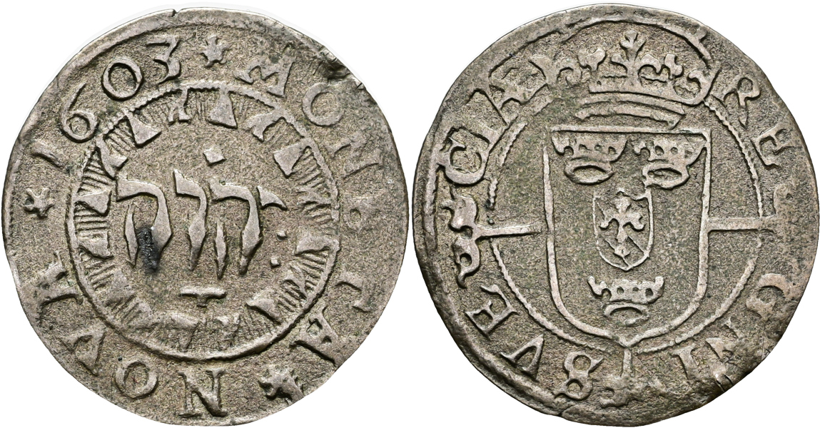 KARL, RIKSFÖRESTÅNDARE (1598-1604). Öre 1603