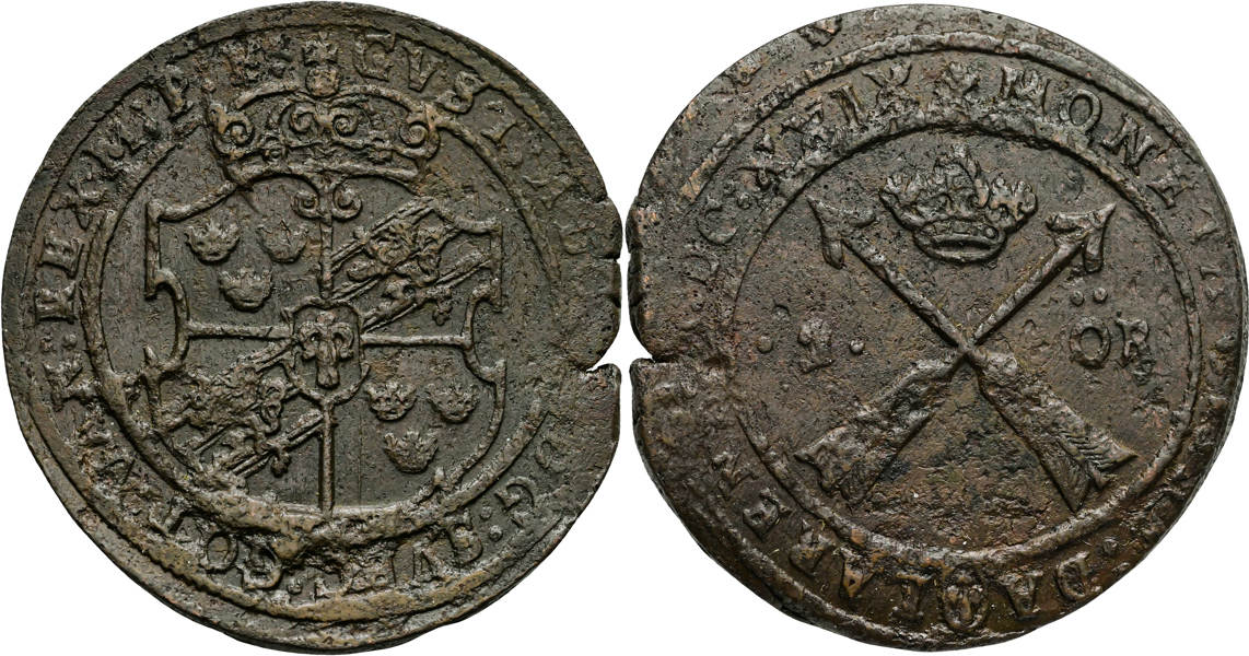 GUSTAV II ADOLF (1611-1632). Öre 1629