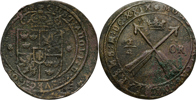 GUSTAV II ADOLF (1611-1632). 1/2 öre 1629