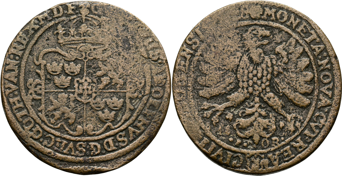 GUSTAV II ADOLF (1611-1632). Öre 1628