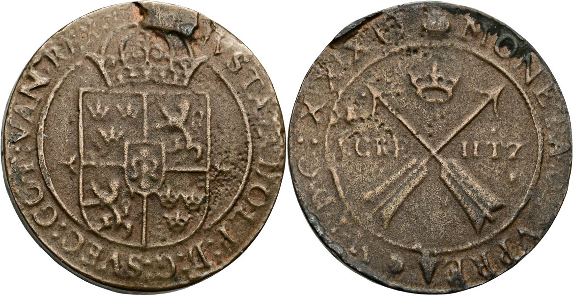 GUSTAV II ADOLF (1611-1632). Kreutzer 1632