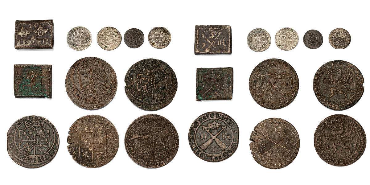 GUSTAV II ADOLF (1611-1632). Lot of 11