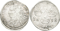KARL X GUSTAV (1654-1660). 2 mark 1658