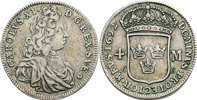 KARL XI (1660-1697). 4 mark 1692