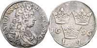 KARL XI (1660-1697). Mark 1696