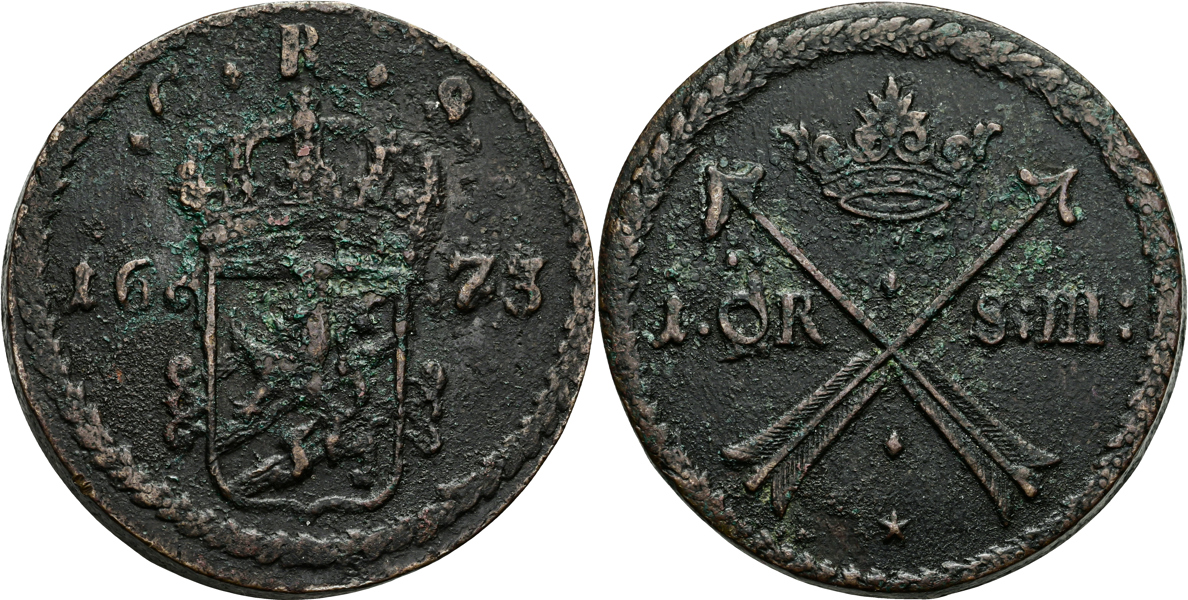 KARL XI (1660-1697). Öre SM 1673