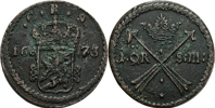 KARL XI (1660-1697). Öre SM 1673