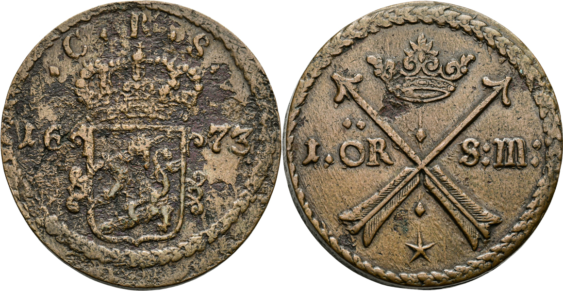 KARL XI (1660-1697). Öre SM 1673