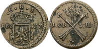 KARL XI (1660-1697). Öre SM 1677