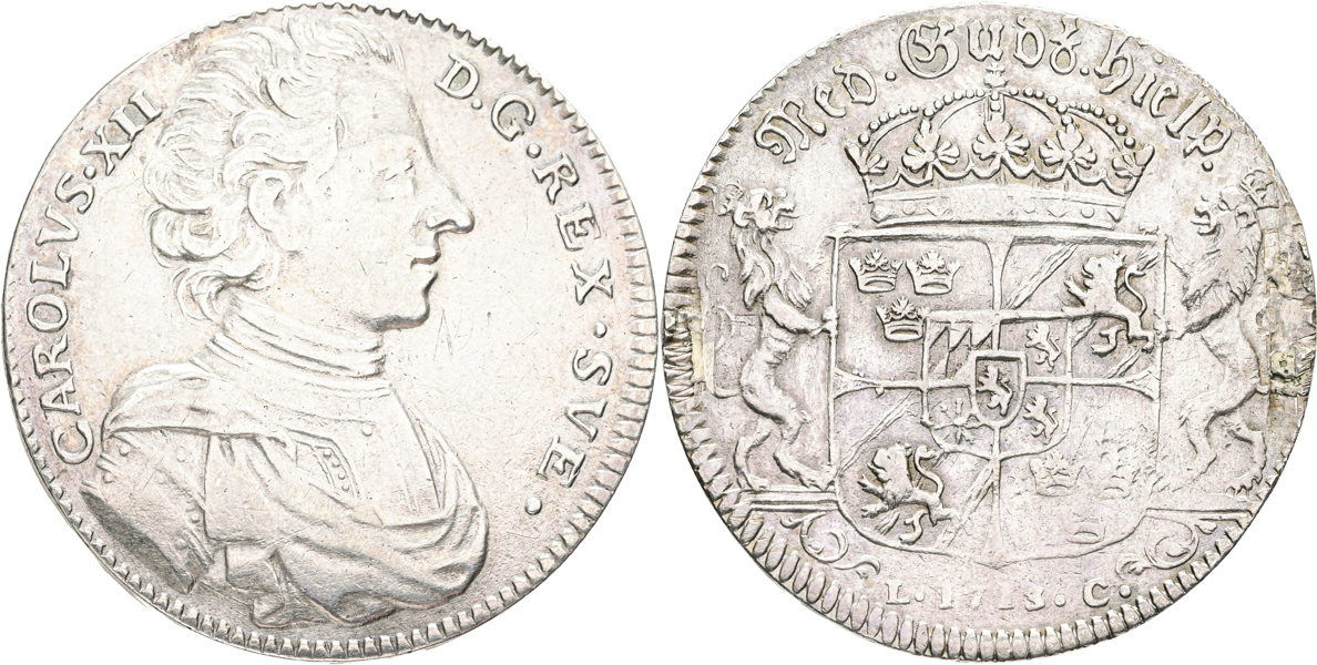 KARL XII (1697-1718). Riksdaler 1713