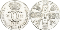 KARL XII (1697-1718). 2 caroliner 1718