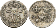 FREDRIK (1720-1751). 5 öre 1725