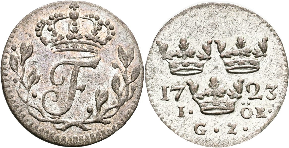 FREDRIK (1720-1751). Öre 1723