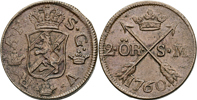 ADOLF FREDRIK (1751-1771). 2 öre SM 1760