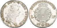 GUSTAV III (1771-1792). Riksdaler 1780