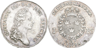 GUSTAV III (1771-1792). Riksdaler 1788