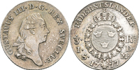 GUSTAV III (1771-1792). 1/3 riksdaler 1777