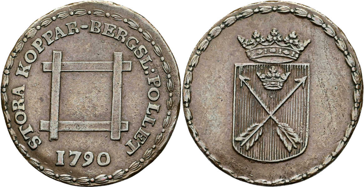 GUSTAV III (1771-1792). 6 öre KM 1790