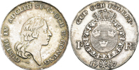 GUSTAV IV ADOLF (1792-1809). Riksdaler 1797