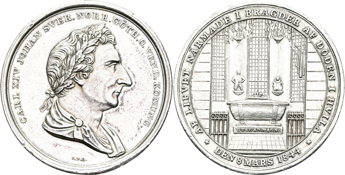 KARL XIV JOHAN (1818-1844). Minnespenning