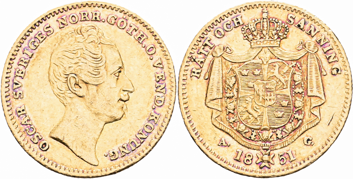 OSKAR I (1844-1859). Dukat 1851