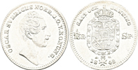 OSKAR I (1844-1859). 1/16 riksdaler specie 1848