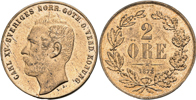 KARL XV (1859-1872). 2 öre 1872