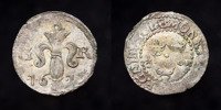GUSTAV II ADOLF (1611-1632). STOCKHOLM. 1/2 öre 1615.