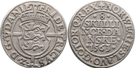 DANMARK/DENMARK. 8 skilling 1563