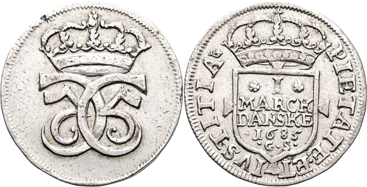 DANMARK/DENMARK. Mark 1685