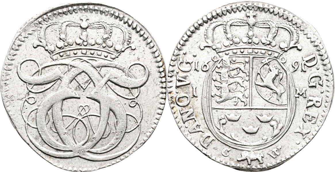DANMARK/DENMARK. Mark 1691