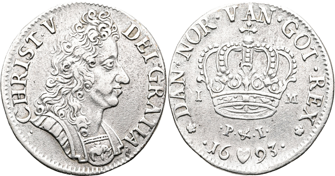 DANMARK/DENMARK. Mark 1693