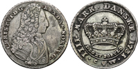 DANMARK/DENMARK. Krone 1731